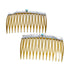 Native American Sterling Silver Turquoise Hair Combs AX127515